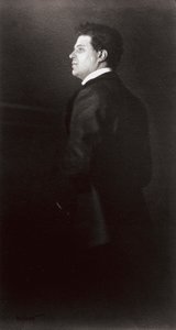 Retrato de Pietro Mascagni, el músico de Henry Charles Fehr