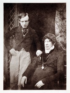 Retratos de Charles Kirkpatrick Sharpe (1781-1851), anticuario y artista escocés, con un colega desconocido de John Pardon
