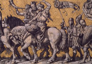 Procesión de príncipes, decoración en porcelana de Meissen