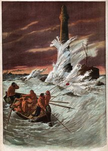 Reabastecimiento de un faro de Ferdinand Georg Waldmuller