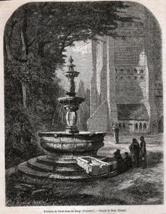 San Juan del Dedo, circa 1850 (grabado)
