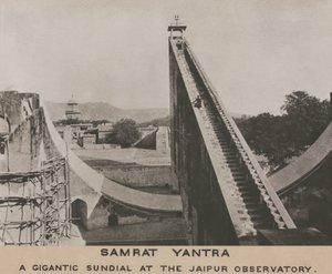 Samrat Yantra en el Observatorio de Jaipur, India de Frederick (attr. to) Barnard