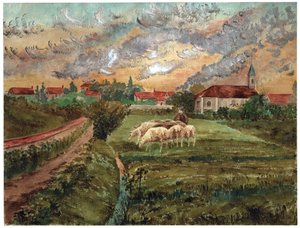 Rebaño de ovejas, ca 1910 de . .