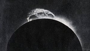 Erupción solar fotografiada en 1929 (impresión) de . .