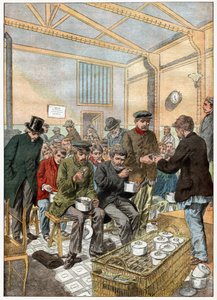 Comedor de beneficencia para vagabundos en París de . .