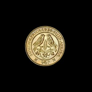 Moneda sudafricana de un cuarto de penique (Farthing) 1936 (foto) de Hippolyte Lalaise Devéria