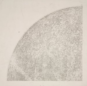 Cuadrante sureste del mapa lunar de Beer & Madler de John Pardon