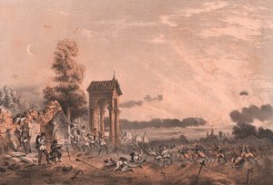 Toma del cementerio de Magenta, Lombardía de William Walcutt