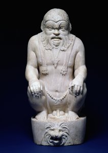 El dios egipcio Bes, de una fuente, romano, c.130 d.C.