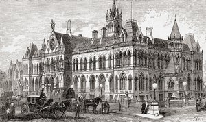 Los Tribunales de Asize de Manchester, Manchester, Inglaterra de . .