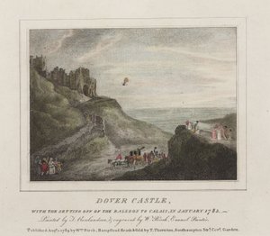 El primer cruce del Canal en globo, 7 de enero de 1785