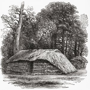 La cabaña en la que murió Sir David Livingstone el 1 de mayo de 1873 de . .