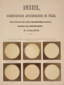 El sol, fotografiado con un heliógrafo Dallmeyer, Vilna, Lituania de Frederick (attr. to) Barnard