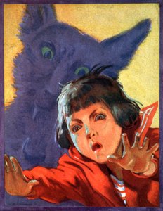 El hombre lobo. 1923 (grabado) de . .