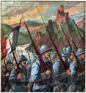 Tropas francesas en Renania de Ferdinand Georg Waldmuller