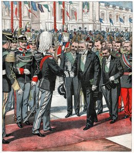 Víctor Manuel III y Émile Loubet de . .
