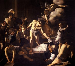 El martirio de San Mateo de Michelangelo Merisi da  Caravaggio