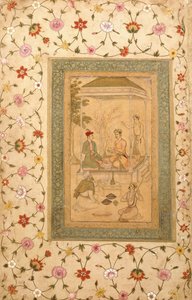 Los hijos de Akbar, Sultan Daniyal y Sultan Murad, c.1600-1605 de   Manohar