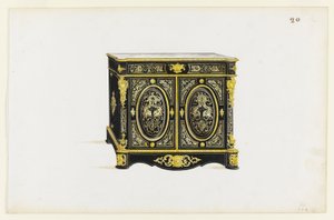Diseño para un Gabinete en el Estilo Boulle de Pagny