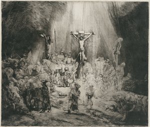 Cristo crucificado entre los dos ladrones (Las tres cruces)