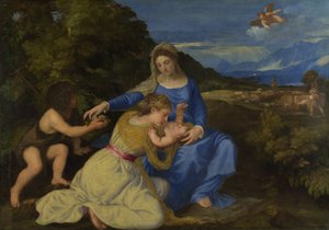 La Virgen y el Niño con el Infante San Juan y una Santa o Donante (