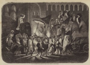 Procesión estatal del Rey de Delhi de after A. Soltykoff