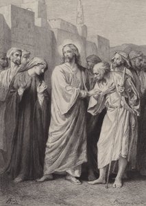 Cristo predice la destrucción del templo de after Albert Robida