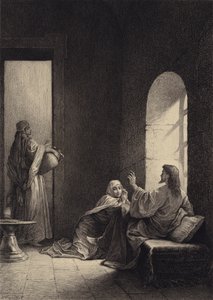 Jesús en la casa de Marta y María