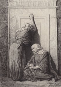 María Magdalena y la otra María de after Albert Robida