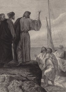 La llamada de Santiago y Juan de after Albert Robida