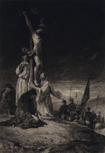 La crucifixión de after Albert Robida