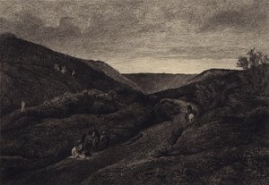El buen samaritano de after Albert Robida