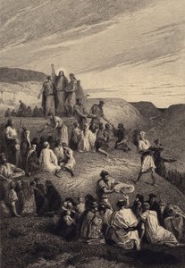 El milagro de los panes y los peces de after Albert Robida
