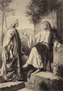 La mujer de Samaria de after Albert Robida