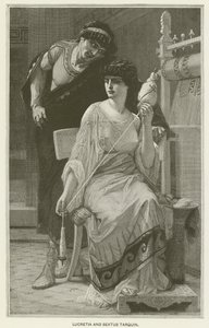 Lucrecia y Sexto Tarquinio de after Alexandre Cabanel