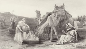 Rebeca y Eliezer de after Alexandre Cabanel