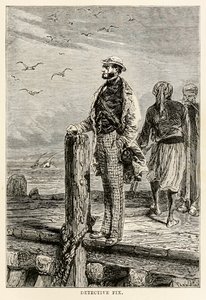 Detective Fix, de La vuelta al mundo en ochenta días de Julio Verne de after Alphonse Marie de Neuville