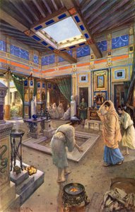 Vida doméstica de los antiguos romanos de after Amedee Forestier