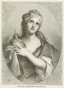Adrienne Lecouvreur como Cornelia de after Antoine Coypel