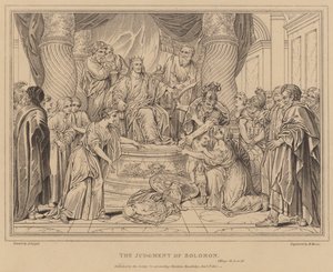 El juicio de Salomón, 1 Reyes de after Antoine Coypel