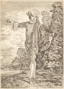 Indiferente de after Antoine Watteau