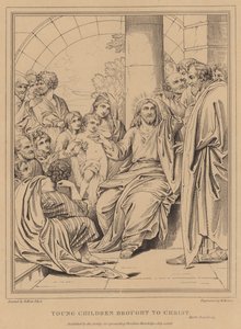 Niños pequeños llevados a Cristo, Marcos de after Benjamin West