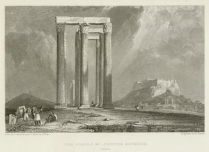 El Templo de Júpiter Olimpo, Atenas de after C. Stanfield