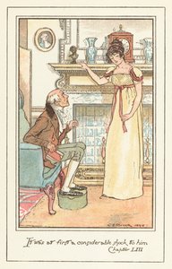 Ilustración para Emma de Jane Austen de after Charles Edmund Brock