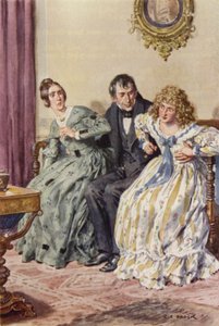 Ilustración para Martin Chuzzlewit de after Charles Edmund Brock