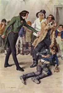 Ilustración para Nicholas Nickleby de after Charles Edmund Brock