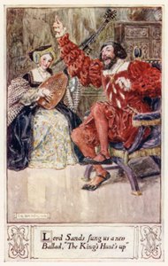 Lord Sands nos cantó una nueva balada, La caza del rey de after Charles Edmund Brock
