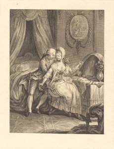 Dama en su tocador de after Charles Eisen