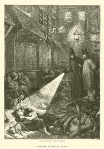 Mercado de Newport por la noche de after Charles J. Staniland