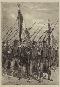 Las banderas llevadas en procesión de after Denis Auguste Marie Raffet